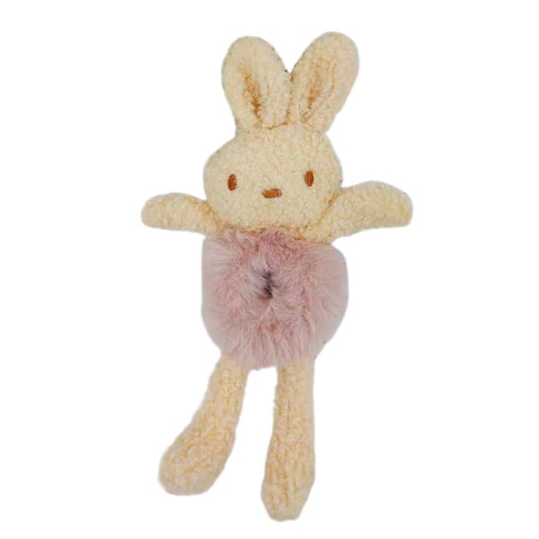 Hår Scrunchies Cute Bunny Elastiske Hårbånd Damemode Plyshår Tie Head Reb Hestehalehylster til Kvinder Piger