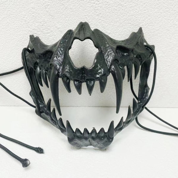Paris_Halloween Maske Maskerade Rollespil Varulv Maske Halvt Ansigt Dødningehoved Horror Maske