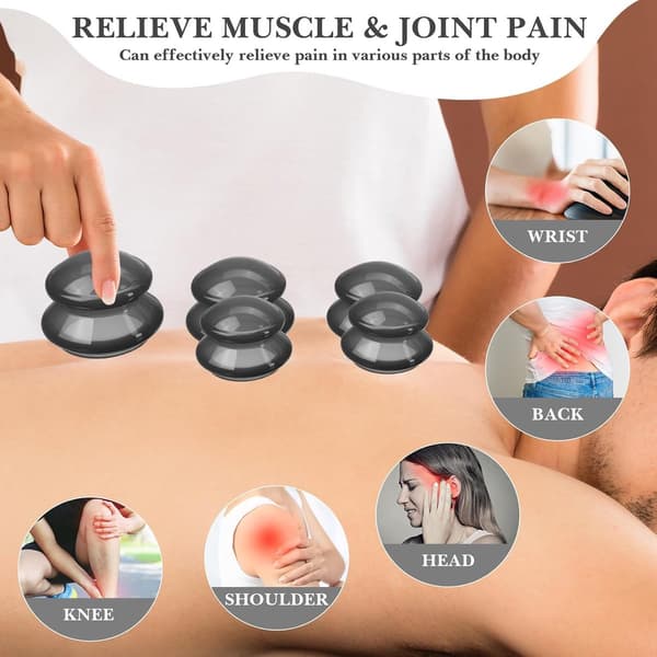 16 Cellulitkoppar (4 storlekar) - Silikonkoppningsset för vakuumkoppsterapi Massage Professionell enhet för ansikte, armar och ben_yu