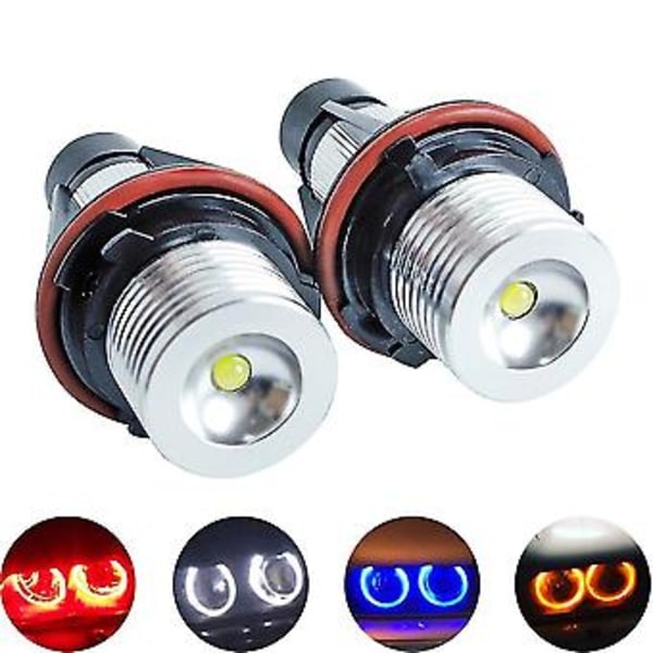 2 st LED Angel Eyes Marker Lampor Glödlampor För E39 E53 E60 E61 E63 E64 E65 E66 E87 525i 530i Xi 545i M5