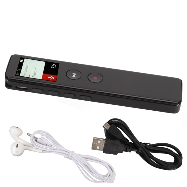 Digitaalinen äänitallennin kaiuttimella Bluetooth 5.0 älykäs kohinanvaimennus Ääniaktivoitu tallennuslaite MP3-soitin 8GB