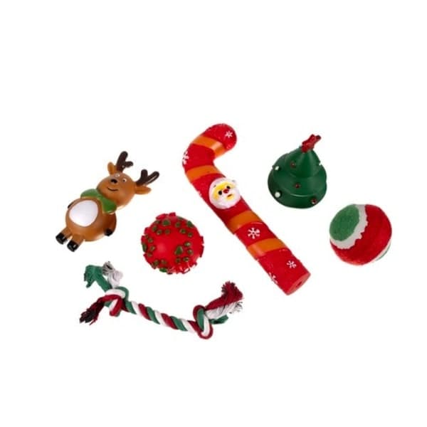 Hund Julklapp / Hundleksaker Jul - 6 delar