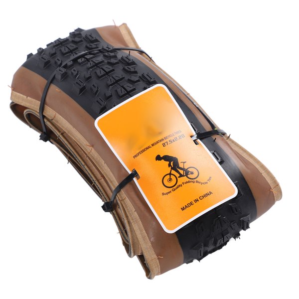 27,5 x 2,20 Pyörän ulkorenkaan kumi liukastumista estävän vuoristopyörän taitettavan renkaan vaihto pyöräilyyn musta ja keltainen