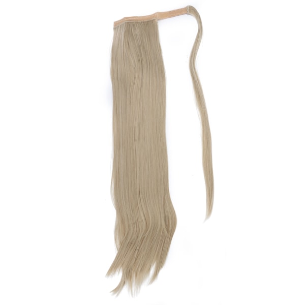 Naisten pitkät suorat hiukset pidennys poninhäntä peruukkikiinnike poninhännässä tekohiuskappaleen muotoilu 03#