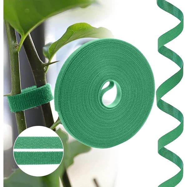 Vihreät puutarhakasvinteipit (10 metriä * 10 mm), itseliimautuvat kasvinteipit (PA)
