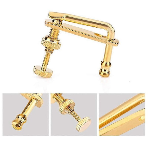 4 st Finstämmare för Violin Guld Violin Delar Strängjusterare Ersättning för 4/4 Violin.pa