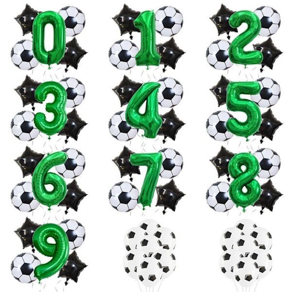 5 stk/sæt Fodboldballoner 32 tommer folieballoner Børn Drenge Fodbold Fodboldfest 3