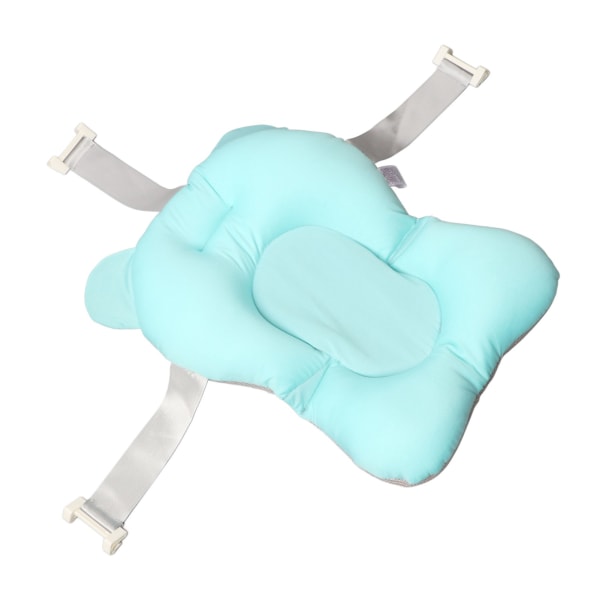 Blå blød pudepude til babybadekar Sød åndbar justerbar nyfødt badekar flydende pudemåtte