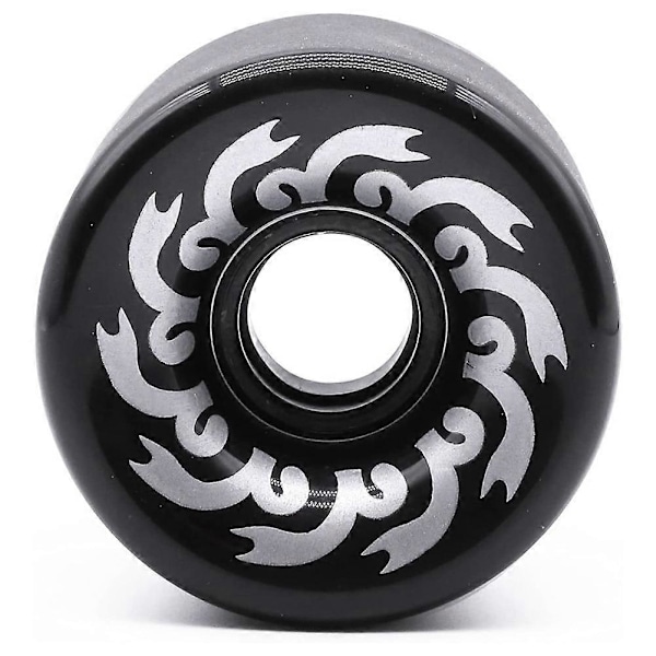 1 stk. skateboardhjul 70 mm 82A PU, 70x51 mm, professionelle frostede hjul til longboard og cruiser, B.pa