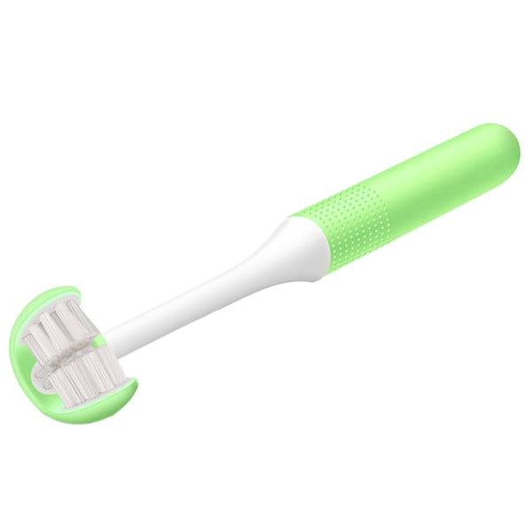 Barn 3-sidig tandborste, mjuk borste Easy Grip Manual
