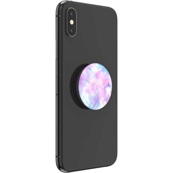 PopSockets Basic Grip med Stativfunktion Kristall Opal