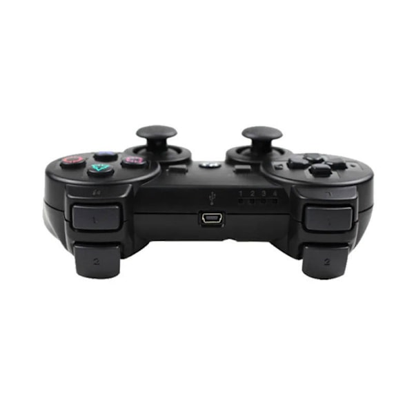 ps3-kontroller dobbel vibrasjon PC datamaskinkontroller USB trådløs bluetooth-kontroller 360-kontroller dobbel vibrasjon snøfnugg-knapp Black-Regular Buttons