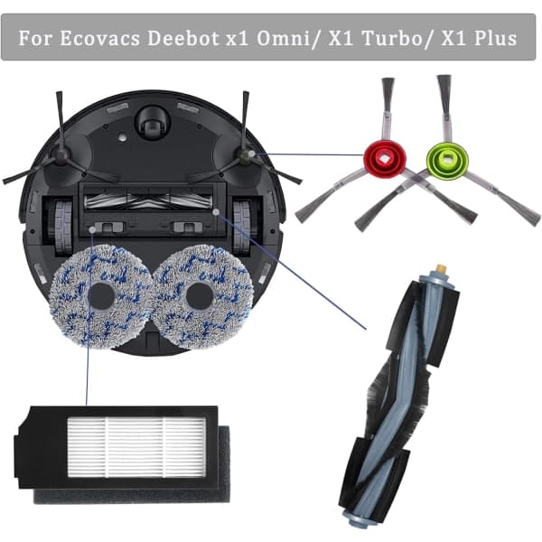 Tilbehør til Ecovacs DEEBOT X1 Omni/X1-e/X1 Turbo/X1/X1 Plus