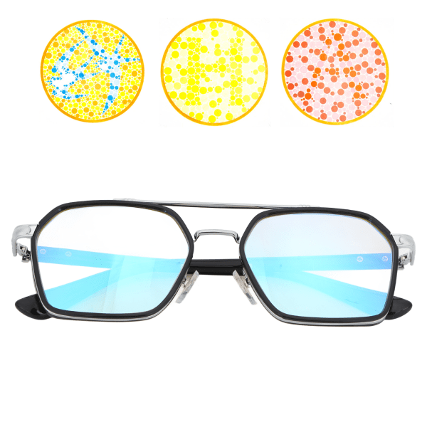 Färgblindglasögon inomhus utomhus Fashionabla färgblindglasögon för män kvinnor med case