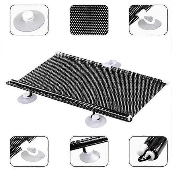 New Suction Cup Blackout Blinds Adjustable Windscreen Covers Fast Dispatch 2024 Black 45*125cm