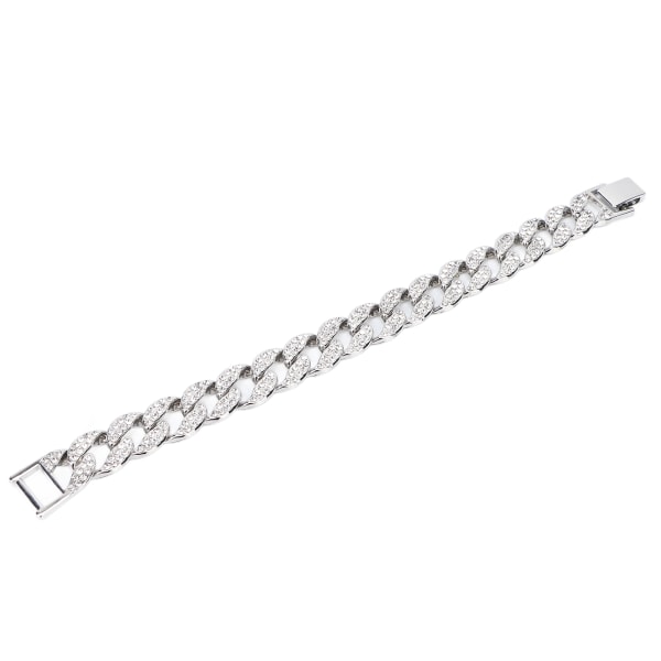 Fasjonable armbånd diamanter innebygd hip hop armbånd smykker tilbehør gave for menn kvinner par 8 tommer