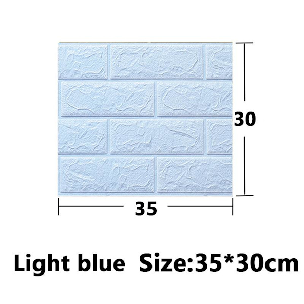 3/5/10 kpl 30*35cm/70*15cm 3D itseliimautuvia seinätarroja Koti- ja taustakuvia Vedenpitävä ja kosteudenkestävä Matches the image 3pcs 30*35cm