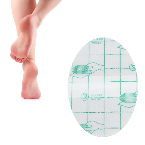 100 STK Anti-slitasje-sko-klistremerke PU tynn blemmeforebyggende fotpleiebeskyttelsespute for høyhælte sandalskinnsko Gjennomsiktig
