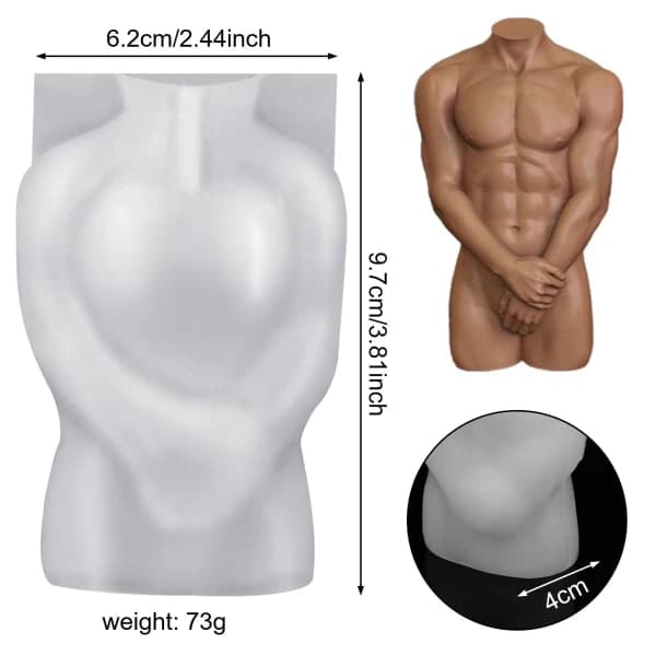 2 stk. 3D Kropsform Armygrøn One Size