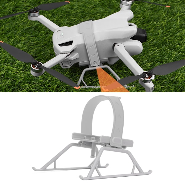 Drone Landingsutstyr Landingsutstyr Ben Sammenleggbar Høyde Forlenget For Mini 3 Mini 3 Pro Drone Grå