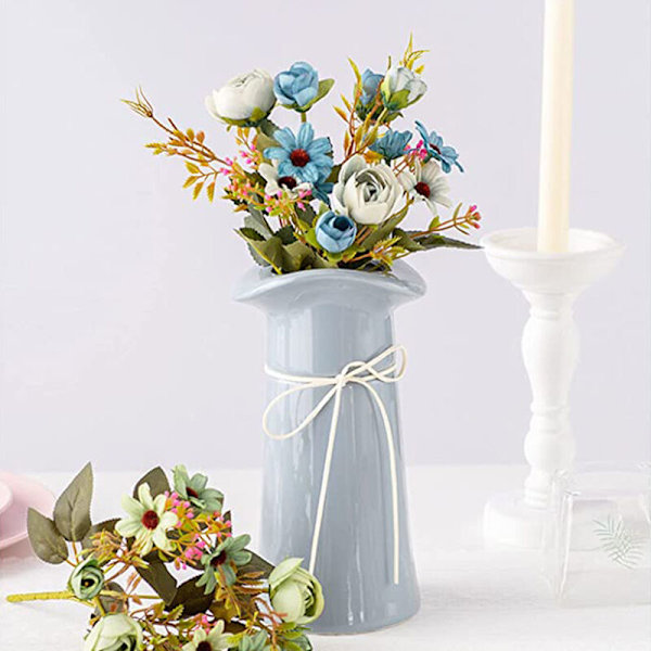 Brudbukett Bröllop Konstgjorda Blommor Bukett Dekoration Simulering Blommor (Lila)