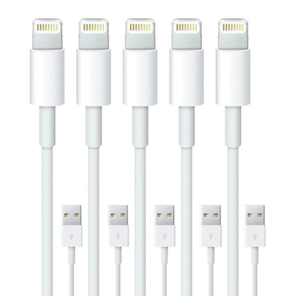 5-pack 1M -Lightning laddare för iPhone