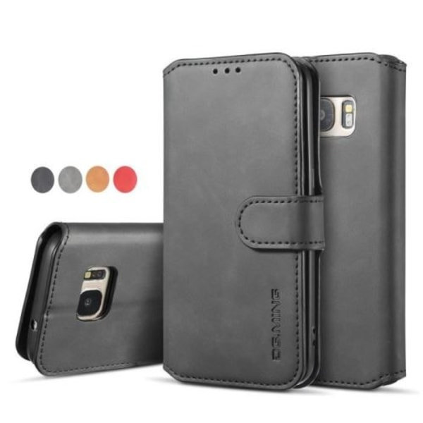 Galaxy S7 Etui SM-G930F, Læder Pung Etui med 3 Kortlommer