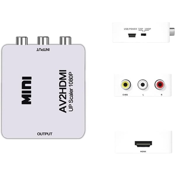 RCA AV - HDMI-muunnin / Sovitin 1080P Universal—pa