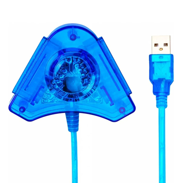 PS2 til PC-konverterer Plug and Play 1 PC-datamaskin til 2 for PS2-adapterkonverteringskabel for WIN98 XP 7 8