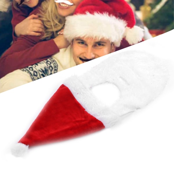 Julemand skæg kostume Cosplay Simulering Hvidt falsk overskæg til jul