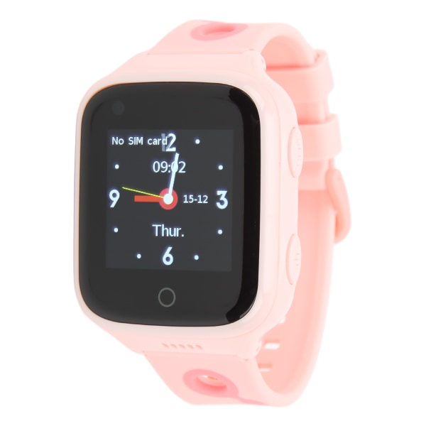 Børne Smartwatch Farve Touch Screen Digital Watch 4G Netværk GPS Positionering Multifunktionelt Video Telefon Ur Pink