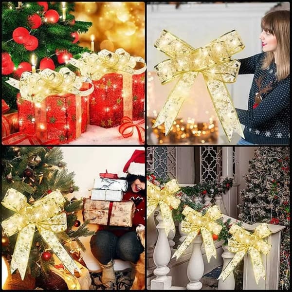 Julgransbelysning LED Ljusslinga | Julbelysning för Julgran och Paket | Batteridriven