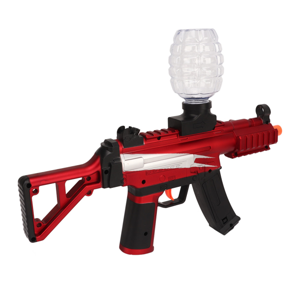 Vanngel skyteleke med briller MP5 Elektrisk automatisk vannballsprutblaster Passer for bakgårdsmoro Team skytespill Rød