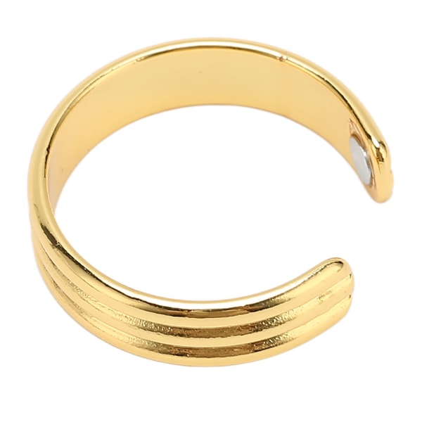 Preget gullfarge magnetisk helbredende ring Unisex justerbar åpningsledd avlastning magnetisk ring
