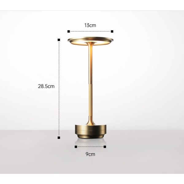 Sladdlös bordslampa Dimbar vattentät metall USB uppladdningsbara bordslampor