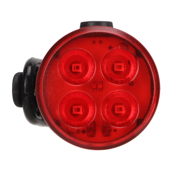 Cykelbaglygte USB genopladelig vandtæt cykelbaglygte sikkerhedsadvarselslys 350mAh Rød til natkørsel