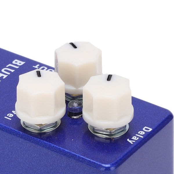 Gitar Effektpedal Mini Blå Delay Analog True Bypass Justerbart Instrumenttilbehør Del