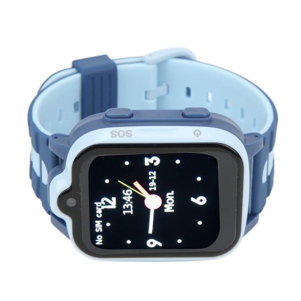 Kids Smart Watch 4G med farvetouchskærm GPS-positionering Vandtæt videoopkaldstelefon Smartwatch til studerende Blå