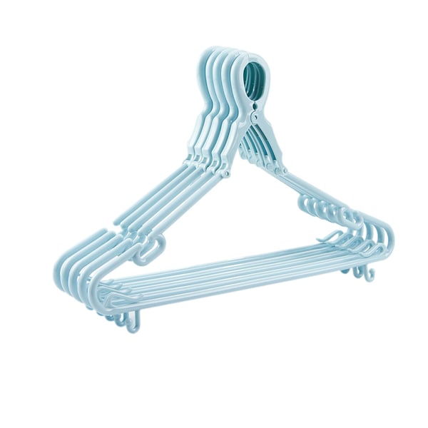 5-pack flexibelt och praktiskt halkfritt klädhängare för jackor och skjortor Green+5pcs