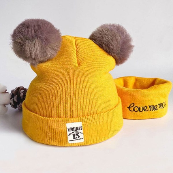 Neulottu hattu lapsille Baby YELLOW STYLE 2 STYLE 2 Keltainen Style 2-Style 2 Yellow Style 2-Style 2