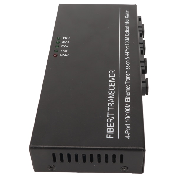 SFP fibersvitsj 8 porter 10 100M selvtilpassende LED-indikator Plug and Play Ethernet optisk svitsj for nettverk 100?240V EU-plugg