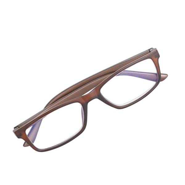 Eldre briller Blå lysblokk Hindre riper HD-lesebriller til daglig bruk Tawny Frame +200