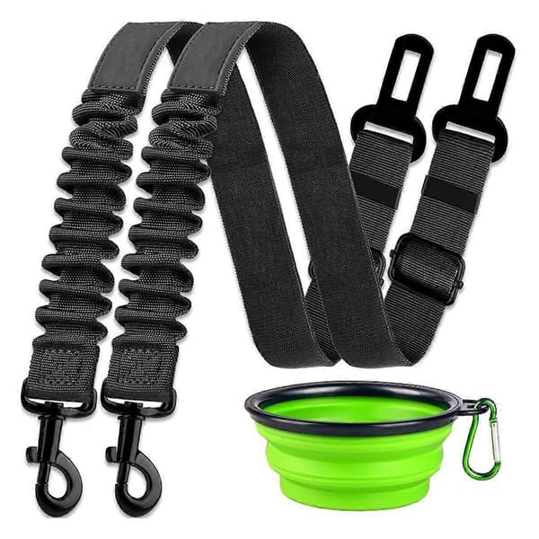 Bilhund Tjockt Nylon Koppel Elastiskt Rep Utdragbart Bilhund Koppel