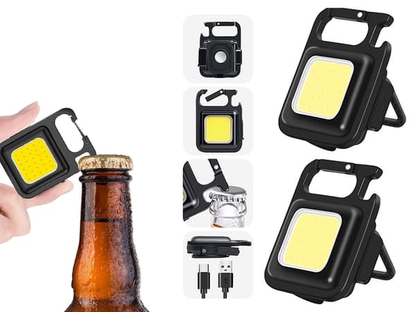 LED-taskulamppu - Telttavalo magneetilla ja pullonavaajalla 60