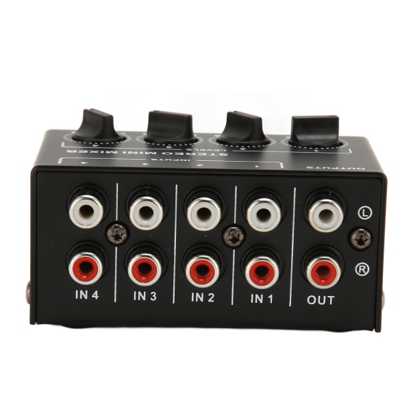 Passive Mixer 4 Channel Line Mixer Mini Sound Mixer Stereo Line Mixer til Tuning Mixing Instruments Afspilningsenheder