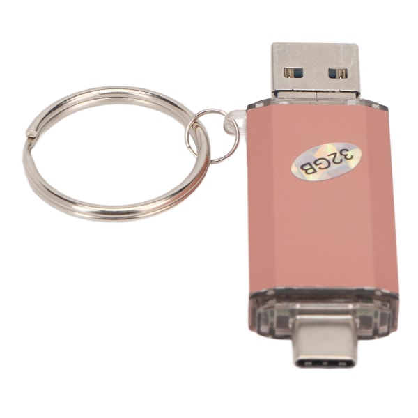 USB muistitikku avainnipulla Metal U Disk Vedenpitävä High Speed ​​3.0 Type C Micro USB 3 in 1 32GB