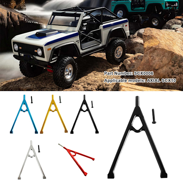 1/2/3/5 Front Trigon Support Bar for AXIAL SCX10 Front Trigon Blue blue 1Set