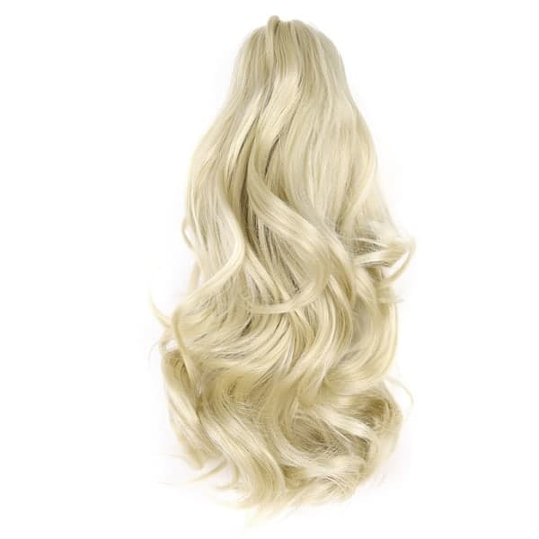 Golden Blonde Curly Ponytail