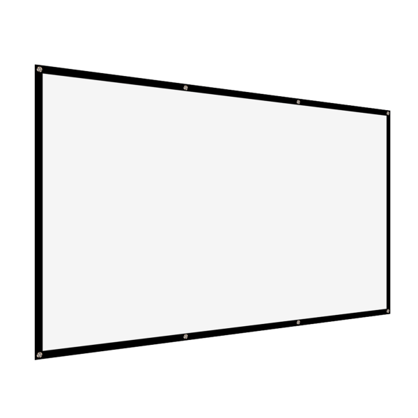 100 tuuman projektorin näyttö Taitettava kannettava pehmeä kirkas HD-projektorin näyttö ulkokäyttöön sisätiloihin