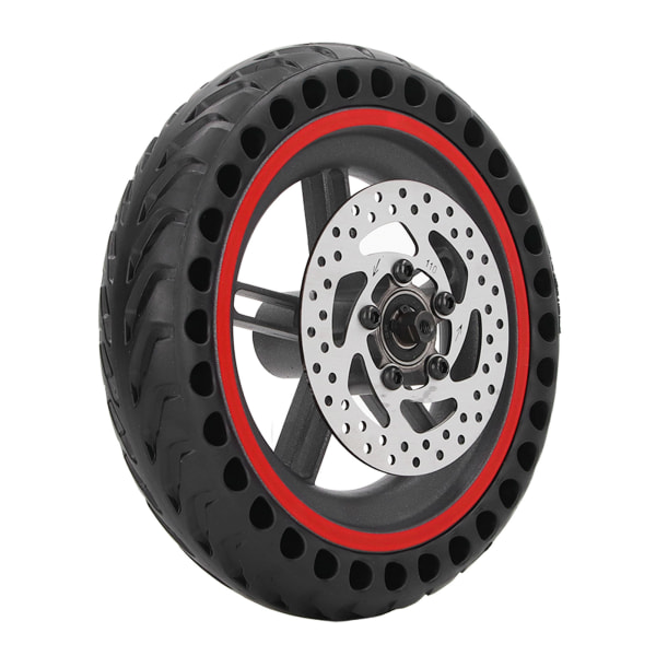 Elektrisk skoter Bakhjul Honeycomb aluminiumlegering och gummi med 110 mm skivbroms Bakhjul för Xiaomi M365 1S Röd